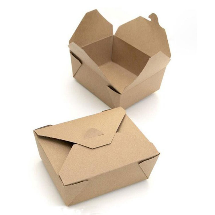 Ευρέως χρησιμοποιούμενο Rectangle Take Out Lunch Food Grade χάρτινο κουτί με εκτύπωση